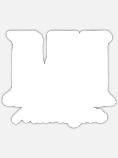 - Sticker - white matte