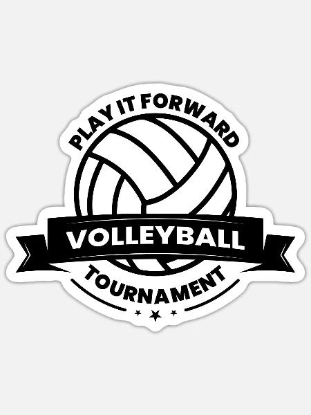 Play It Forward Volleyball Tournament - Sticker - white matte