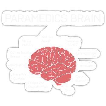 Paramedics Brain - Sticker - white matte - Front