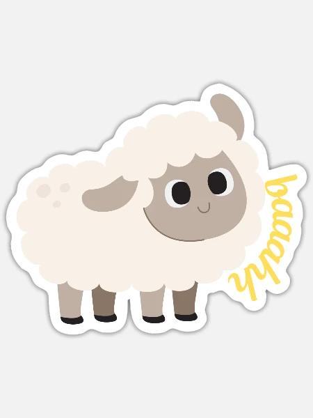 - Sticker - white matte
