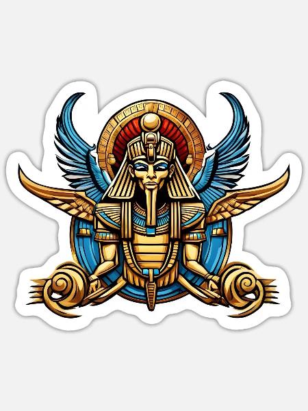 egyptian - Sticker - white matte