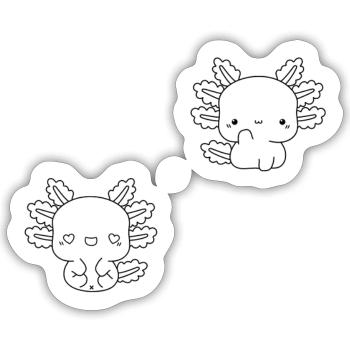 salamander - Sticker - white matte - Front