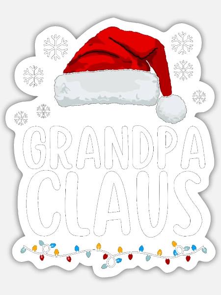 Grandpa Claus - Sticker - white matte