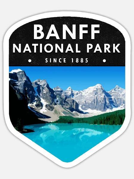 Banff National - Sticker - white matte