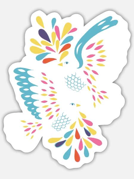 - Sticker - white matte