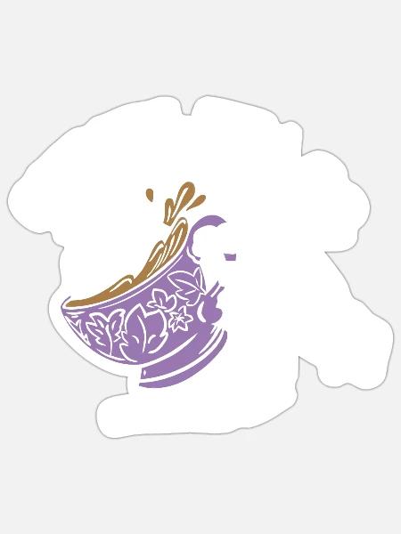 - Sticker - white matte