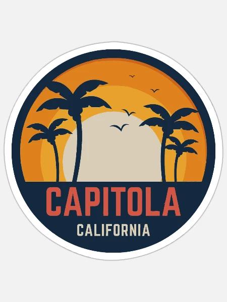 Capitola California - Sticker - white matte