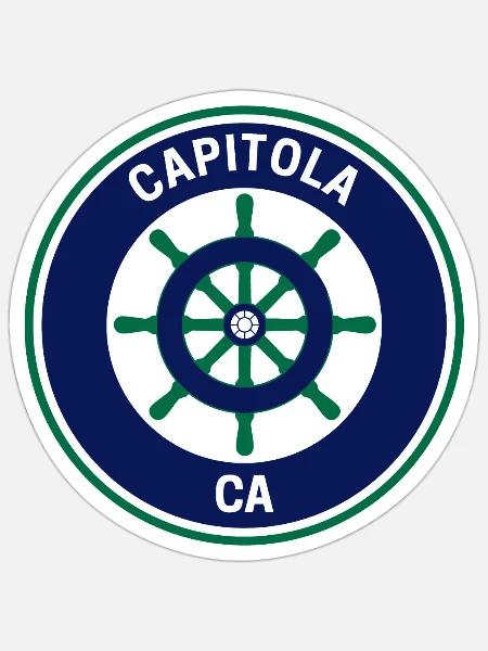 Vintage Capitola California - Sticker - white matte