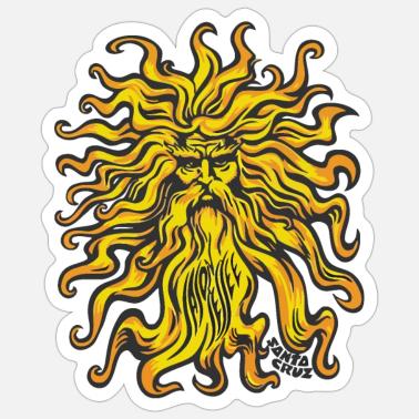 Santa Cruz Jason Jessee Sun God 80s Skateboard' Sticker | Spreadshirt