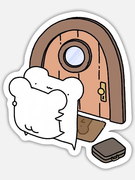 Honey I m Home - Sticker - white matte