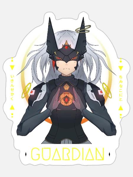 GUARDIAN OF LIGHT - Sticker - white matte