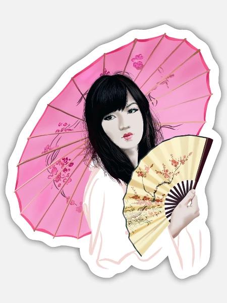 - Sticker - white matte
