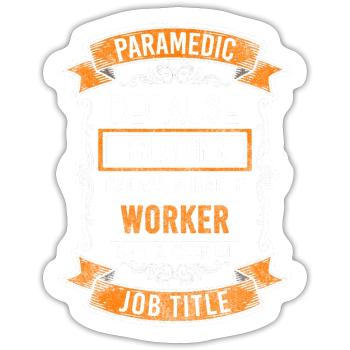Paramedics Ambulance Paramedic - Sticker - white matte - Front