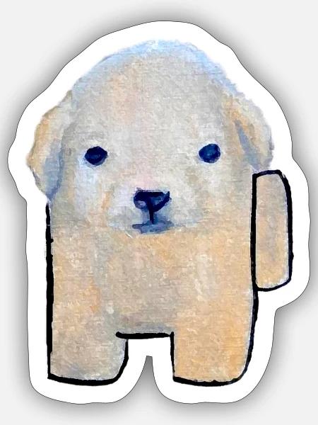 Spacepup - Sticker - white matte