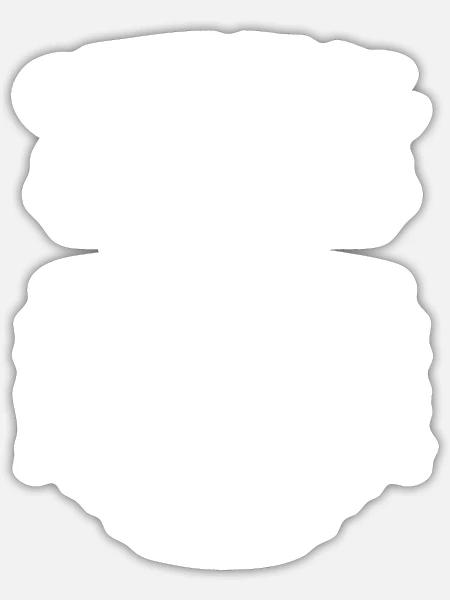 - Sticker - white matte
