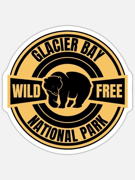 glacier bay national park - Sticker - white matte