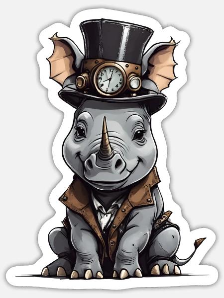 - Sticker - white matte