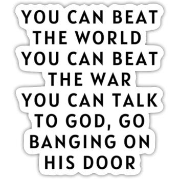 Motivation quote - Sticker - white matte - Front