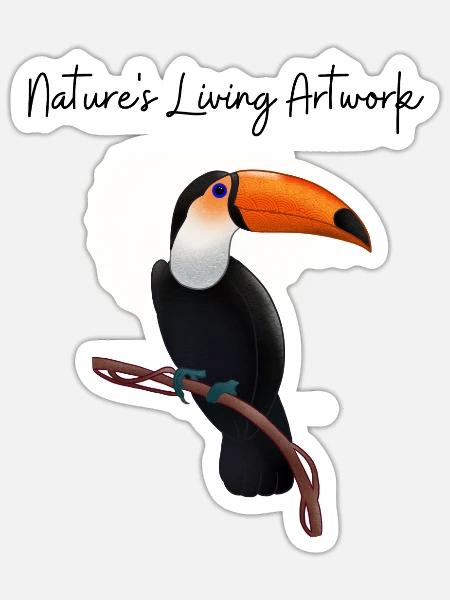 Nature´s Living Artwork - Sticker - white matte