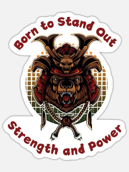 Born To Stand Out - Sticker - white matte