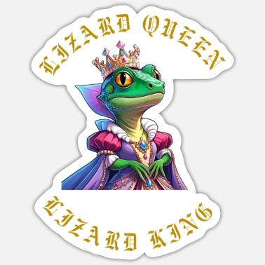 The lizard queen Stickers | Unique Designs | Spreadshirt