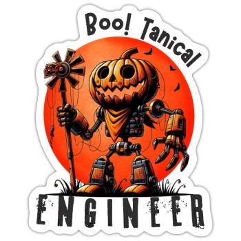 Quirky-Halloween-Art-for-Tech-Engineers - Sticker - white matte - Front