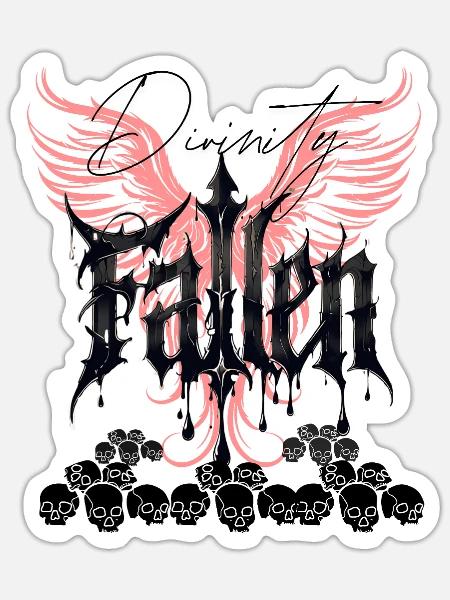 Divinity Fallen Design - Sticker - white matte