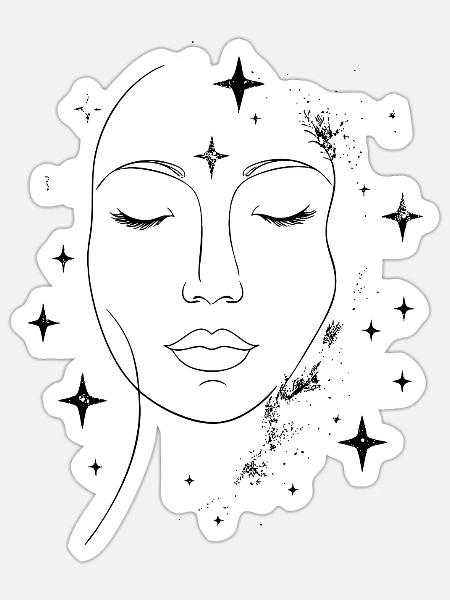 - Sticker - white matte