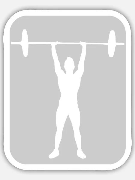 Lift like a girl - Sticker - white matte