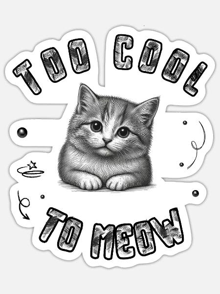 - Sticker - white matte
