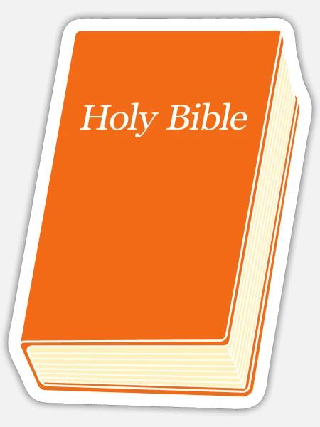 Design holy bible - Sticker - white matte