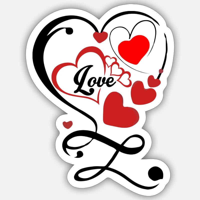 Love you' Sticker | Spreadshirt