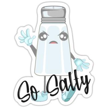 So Salty - Sticker - white matte - Front