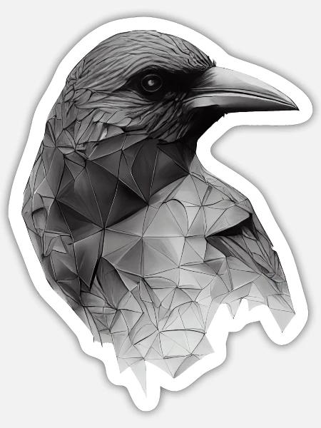 - Sticker - white matte