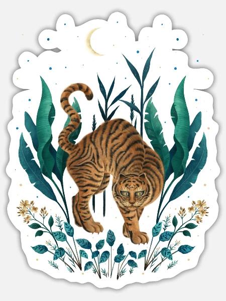 Year Of The Tiger - Sticker - white matte