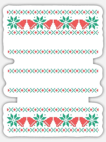 Santa Claus Is Coming That s What She Said - Sticker - white matte
