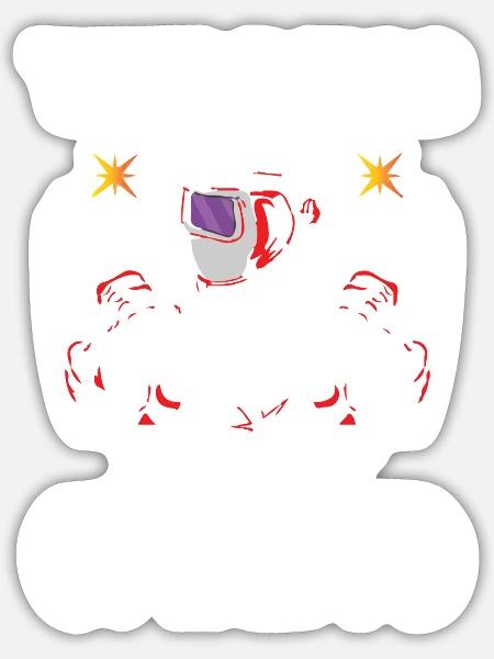 - Sticker - white matte