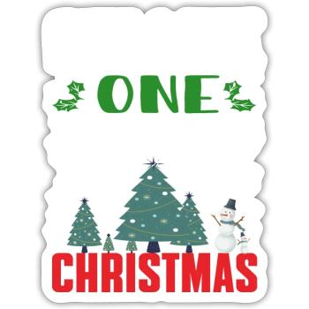One Christmas - Sticker - white matte - Front