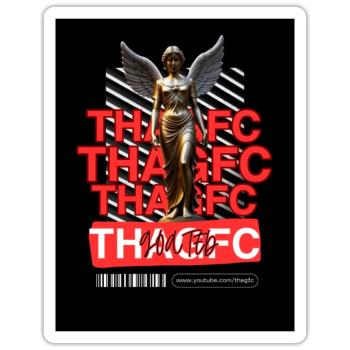 ThaGfc Guardian Angel Design - Sticker - white matte - Front