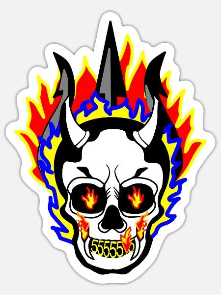 - Sticker - white matte