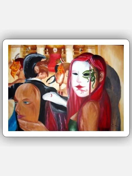 Masquerade - Sticker - white matte