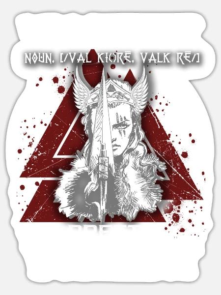 Valkyrie pretty but violent - Sticker - white matte