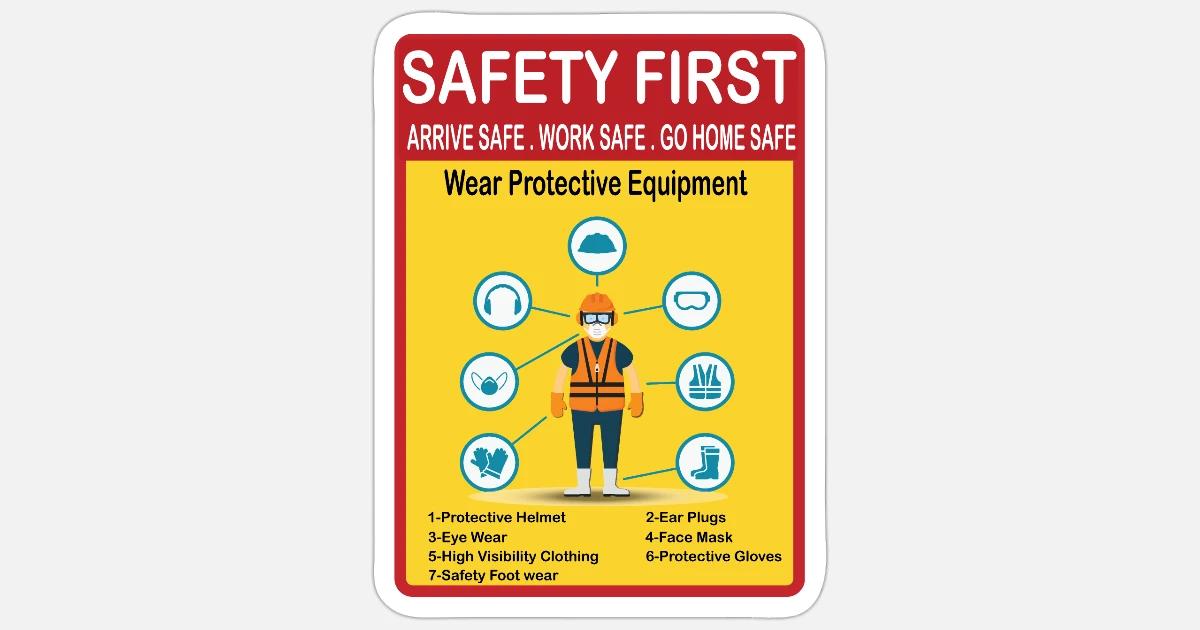 Safety First Poster For Kids