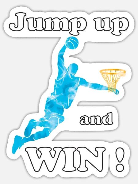 Win Basketball jersey - Sticker - white matte