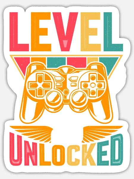 Level 58 Unlocked Awesome Since 1965 Funny Gamer - Sticker - white matte