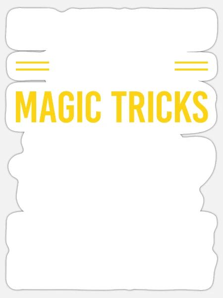 Smart People Magic Tricks Magical Trick Magician - Sticker - white matte