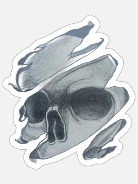- Sticker - white matte