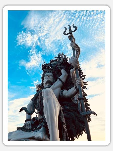 Shiva Tandav - Sticker - white matte
