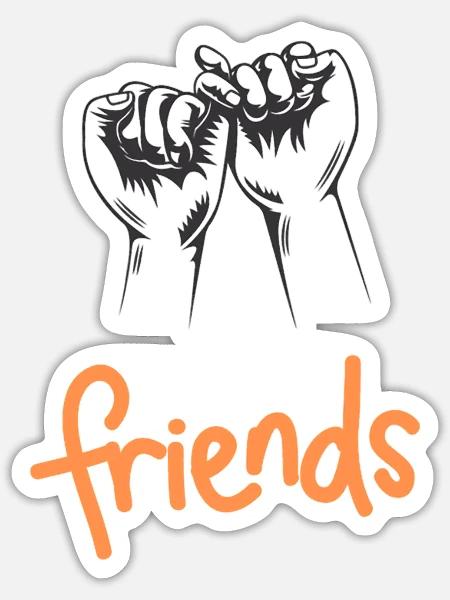 friends 2 - Sticker - white matte