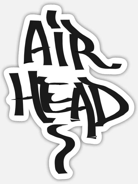 Air Head - Sticker - white matte